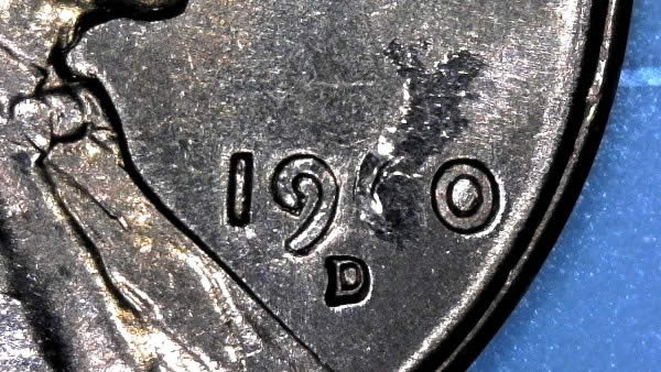 1960-D-Lincoln-Cents-Struck-Through-Grease-From-2nd-OBW-BU-Ebay-Roll